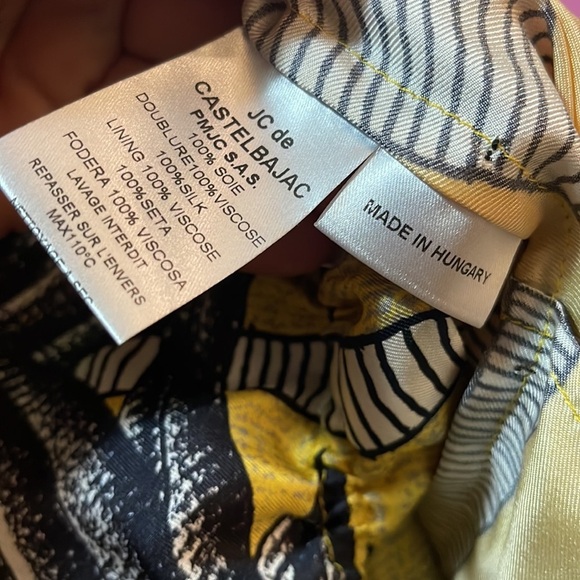 JC de Castelbajac Yellow Black Maxi Dress Camr Camera Act Print NWT - Picture 15 of 16